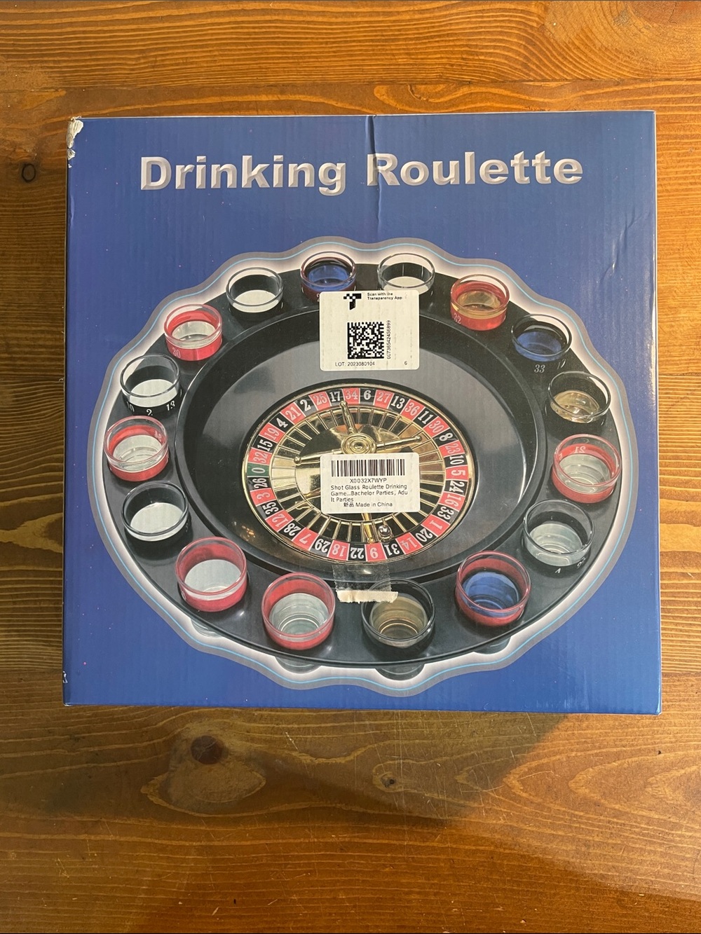 Sealed NIB Drinking Roulette game. 16 shot glasses. Fun for parties! Brand NEW - Picture 5 of 5